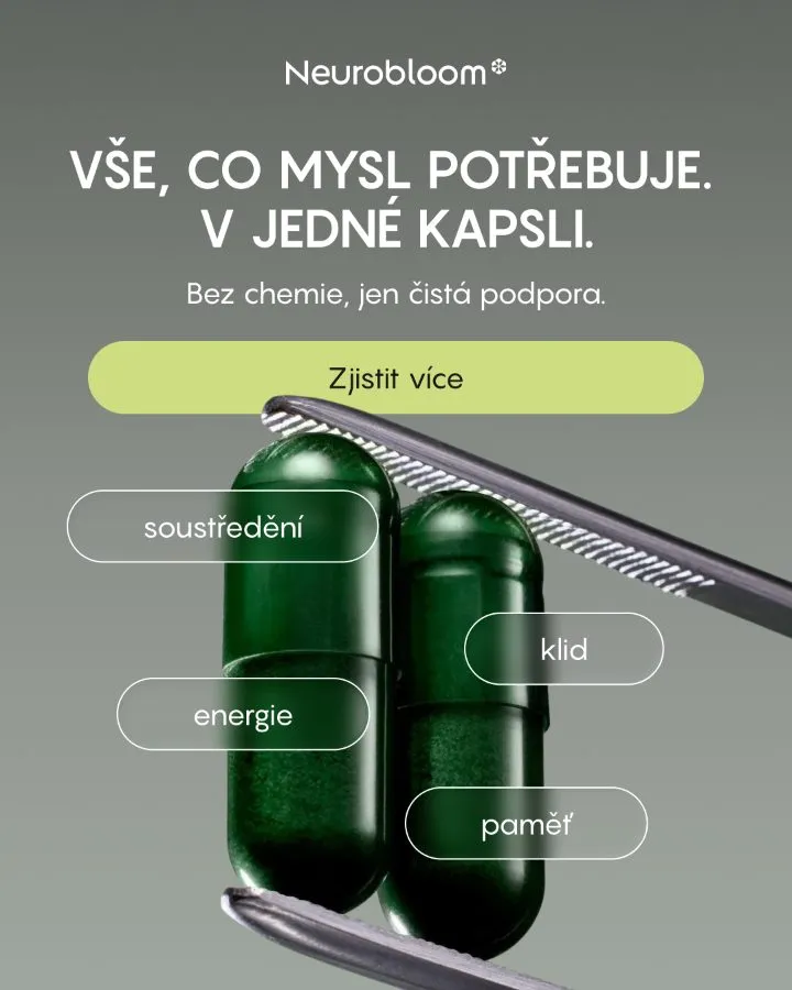 Neurobloom — Vše, co mysl potřebuje. V jedné kapsli.